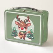 Schattige Whimsical Rendier met gitaar (Voorkant)