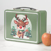 Schattige Whimsical Rendier met gitaar (In situ)