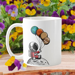 Schattige Whimsical Ruimtevaarder, Buitenruimte, P Koffiemok