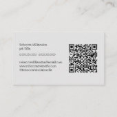 Schattige Whimsical Tuinierdiensten & QR-code Bedr Visitekaartje (Achterkant)