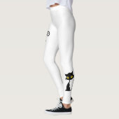 Schattige Whimsical Zwarte Katten Leggings (Links)