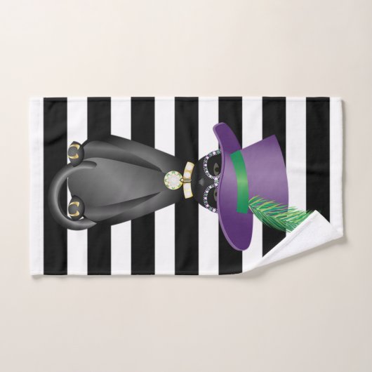 Schattige whisky, strips bad handdoek (Handdoek)