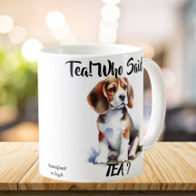Schattige'' Who Said Tea'' Browns Beagle