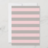 Schattige Wieg Beer Meisjes Baby shower Uitnodigin Kaart (Achterkant)