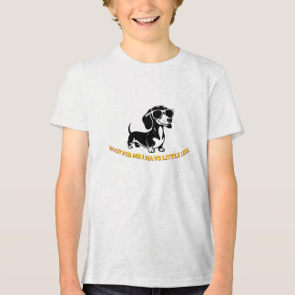 Schattige Wiener Hond met Zonnebril PNG – Grappig Tri-Blend Shirt