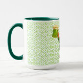 Schattige/wierige kabouter St. Patrick's Day  Mok (Links)
