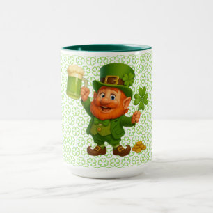 Schattige/wierige kabouter St. Patrick's Day  Mok