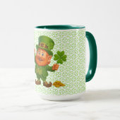 Schattige/wierige kabouter St. Patrick's Day  Mok (Voorkant rechts)