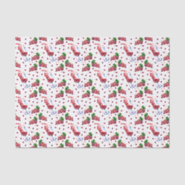 schattige wijnliefhebber getild tissuepapier