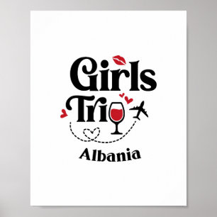 Schattige wijnmeisjesreis Alnia reis vakantie Poster