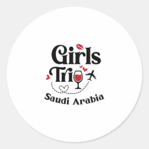 Schattige wijnmeisjesreis Saoedi-Arabië Reis Vakan Ronde Sticker