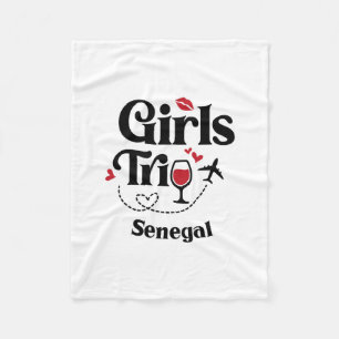 Schattige wijnmeisjesreis Senegal Senegal Reis Vak Fleece Deken