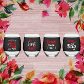 Schattige Wijnwoord kunst Wijnglas Zonder Voet