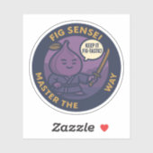 Schattige Wijsheid Vijg Japanse Sensei Sticker (Vel)