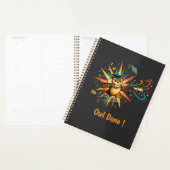Schattige Wijze Uil Afgestudeerd Klas van 2026 Ret Planner (Display)
