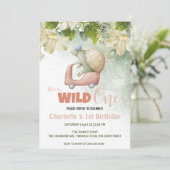 Schattige Wild Een schildpad dierenfiets 1e Verjaa Kaart (Staand voorkant)