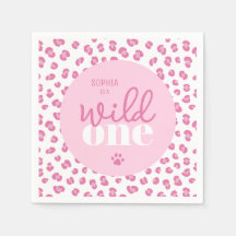 Schattige Wild One Girl 1e verjaardagsfeestje