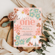 Schattige Wild One Wildflower Daisy Girls 1e verja