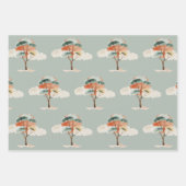 Schattige Wild Safari Meerkat Verjaardag Inpakpapier Vel (Voorkant 2)