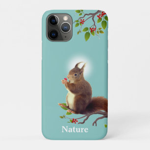 Schattige Wilde Eekhoorn & Bewerkbare Tekst Case-Mate iPhone Case