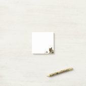 Schattige wilde eekhoorn op witte Post-it-notities Post-it® Notes (Op bureau)