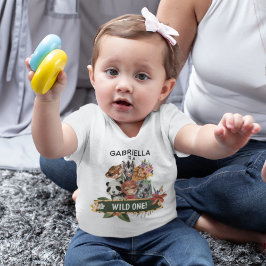 Schattige Wilde Eén Jungle Dieren  Kinder Shirts