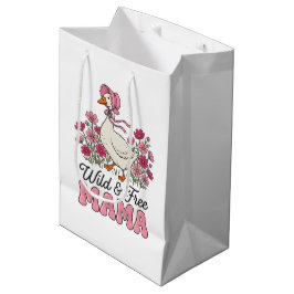 Schattige wilde vrije Mama Moederdag  Medium Cadeauzakje
