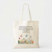 Schattige WildeBloem Vlinder Hans Christian Anders Tote Bag (Voorkant)