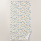 Schattige  Wildflower Pattern Strandlaken (Voorkant)