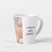 Schattige Will You Be Godfather Baby Photo Christe Latte Mok (Rechterhoek)