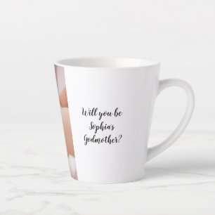 Schattige Will You Be Godfather Baby Photo Christe Latte Mok