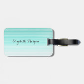 Schattige windenergie Emoji Face-Be altijd gelukki Bagagelabel (Achterkant horizontaal)