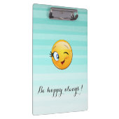 Schattige windenergie Emoji Face-Be altijd gelukki Klembord (Rechts)