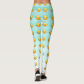 Schattige windenergie Emoji Face-Be altijd gelukki Leggings (Achterkant)