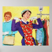 schattige winkelier poster (Voorkant)