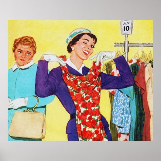 schattige  winkelier poster (Voorkant)