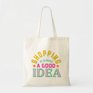 Schattige winkelshopping Tote Tas