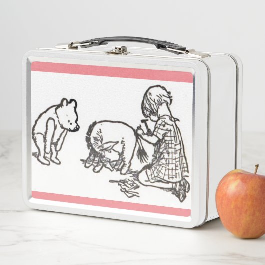 Schattige Winnie the Pooh and PigletMetal Lunch Bo (In situ)