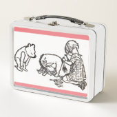 Schattige Winnie the Pooh and PigletMetal Lunch Bo (Voorkant)