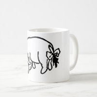 Schattige Winnie the Pooh Eeyore sketch Coffee Mok