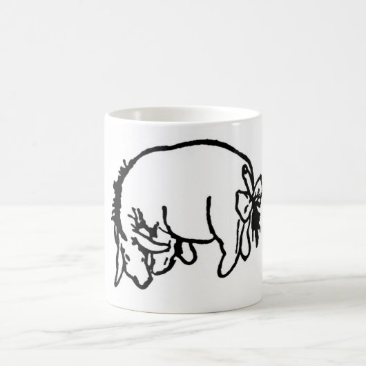 Schattige Winnie the Pooh Eeyore sketch Coffee Mok (Center)