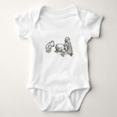Schattige Winnie the Pooh sketch Romper (Voorkant)