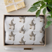 Schattige winter Arctische walvis Tissuepapier (Geschenk)