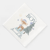 Schattige Winter Baby Herten Jongen Fawn Servet (Hoek)