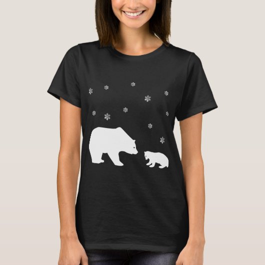 Schattige Winter Beer Kerst T-shirt (Voorkant)