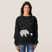 Schattige Winter Beer Kerst Trui (Voorkant volledig)