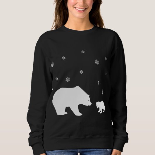 Schattige Winter Beer Kerst Trui (Voorkant)