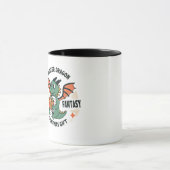 Schattige Winter Draak met Cadeau Fantasy Kerstmis Mok (Midden)