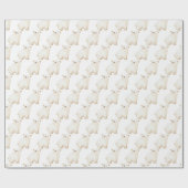 Schattige winter ijsberen cadeaupapier (Vlak)