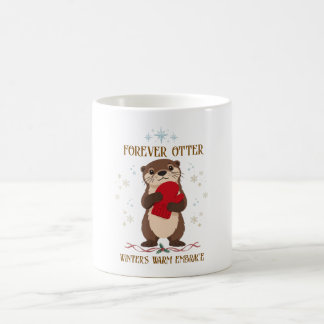 Schattige Winter Otter Koffiemok